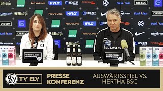 TVELV  Pressekonferenz  Hertha BSC vs SV Elversberg  290924 [upl. by Bashemeth]