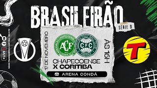 CHAPECOENSE X CORITIBA AOVIVO BRASILEIRO SÉRIE B  REPORTAGEM DIRETO DA ARENA CONDÁ 171124 [upl. by Shandra866]