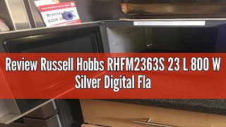 Review Russell Hobbs RHFM2363S 23 L 800 W Silver Digital Flatbed Solo Microwave with 5 Power Levels [upl. by Sesylu]