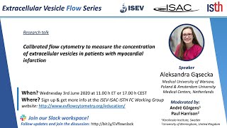 EV Flow Series  Aleksandra Gasecka  Concentration of EVs in patients with myocardial infarction [upl. by Teemus569]