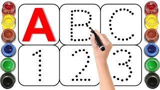 ABCD Alphabetskids drawing and alphabets learningcounting numbers and drawing shapesabc Kids song [upl. by Akcirred360]