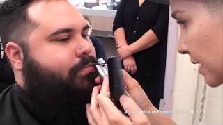 Beard and Mustache trim for Beginners with clippers [upl. by Cuhp10]