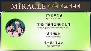 HANROM GOT7 갓세븐  MIRACLE FANCHANT LYRICS [upl. by Lee773]