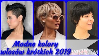 Top 20 💓 modne kolory włosów krótkich 2019 [upl. by Limann]