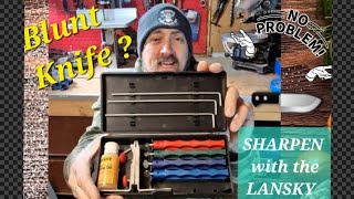 How to use the Lansky Knife Sharpening System [upl. by Mellitz]