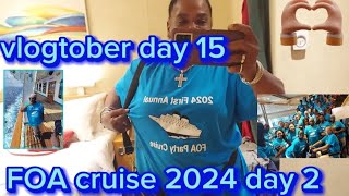 vlogtober day 15FOA cruise 2024 day 2FOASQUAD vlogtober vanlifeing cruise carnivalcruise [upl. by Korb]