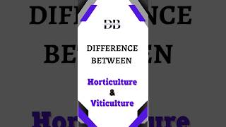 Difference Between Horticulture and Viticulture  Tending to Crops Horticulture vs Viticulture [upl. by Artenahs336]