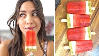 3 Natural SUMMER Popsicle Recipes [upl. by Mrots]