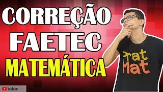 ESCOLAS TÉCNICAS  Resolvendo questões da FAETEC 2019Aula 01 [upl. by Irual]