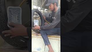 tubeless tyre blast repair tyre  vulcanizing shop [upl. by Dorwin]