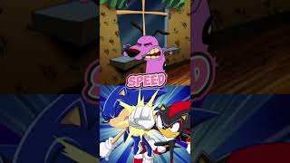 Courage the cowardly dog vs shadow the hedgehog sonicthehedgehog 1v1edit cartoonnetwork [upl. by Aitram]