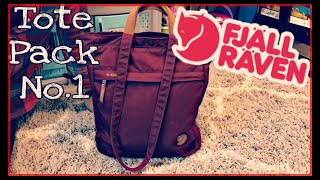 Fjallraven TotePack No1 Review and On the Body  BEST Convertible BackpackTote [upl. by Milone]