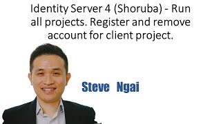 Identity Server 4 Shoruba  Run all projects Register and remove account for client project [upl. by Ilahsiav]