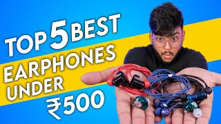 Best Earphones under 500 rs 2024  Best wired earphones under 500 in 2024 [upl. by Hootman]