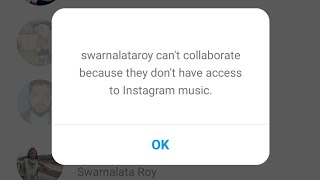 cant collaborate because they dont have access to instagram music problem 2022 [upl. by Anneiv]