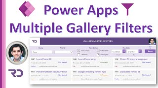 PowerApps Multiple Filters on Gallery [upl. by Enasus]