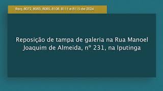 Câmara AprovaReq 807280838085810881118115 de 2024 Felipe Alecrim [upl. by Arikahs]