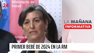 Nace el primer bebé de 2024 en la RM  24 Horas TVN Chile [upl. by Eerahs470]