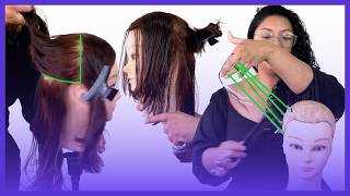 Como cortar el cabello en capas  Técnicas y trucos de corte profesional [upl. by Tomasina]