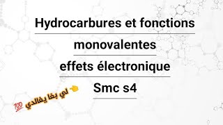 Hydrocarbures et fonctions monovalentes • effets électronique [upl. by Carling]