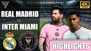 Real Madrid vs Inter Miami  Extended Match Highlights  FC 24  4K 60FPS  No Commentary [upl. by Ahseital]