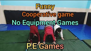 Fun Pe games and activities  Cooperative game  no equipment games  physEd [upl. by Airahcaz]