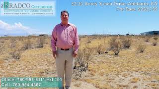 FOR SALE ±233 AC Industrial  Cannabis Zone  Yucca amp Mesa Linda Adelanto CA [upl. by Mischa]