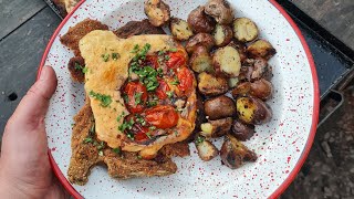 Milanesas De bife angosto con papines andinos a la chapa 🤩🔥🥳 fiestadesabores por salvalacocina [upl. by Haywood552]