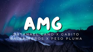 AMG Letra  Natanael Cano x Gabito Ballesteros x Peso Pluma  Reggaeton Musica 2024 [upl. by Euqenimod250]