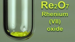 Re2O7 Rhenium heptoxide Chemical reactions [upl. by Enyleuqcaj]