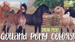 Gotland Pony Coat Colors 😱  Sneak Peek  Star Stable Online [upl. by Kristal]