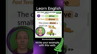 Past Tense of DRIVE in English ✅ English Pronunciation of DROVE  Learn English Irregular Verbs [upl. by Lay]