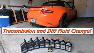 How to Change Transmission amp Differential Oil ND MX5 Miata [upl. by Oivaf]