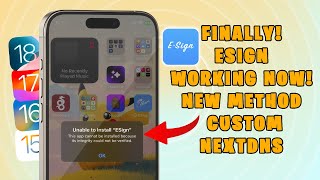 Esign  Ultimate Sideloading Guide Install IPA Files on iPhone No Computer  New Method [upl. by Eidob736]