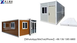 Operation Guideportable container house  How to install prefab shipping folding house in 2 hours [upl. by Nasia274]