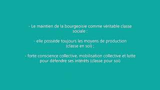 Chapitre 2  Partie II  B Les débats théoriques et statistiques sur la société française vidéo 6 [upl. by Demahom]