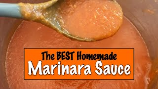 HOMEMADE MARINARA SAUCE with Garden Fresh Tomatoes [upl. by Nivak]