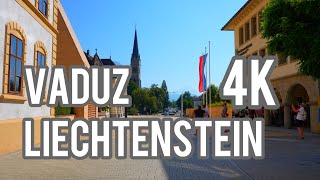 Vaduz 4K Walking Tour Liechtenstein [upl. by Faucher]