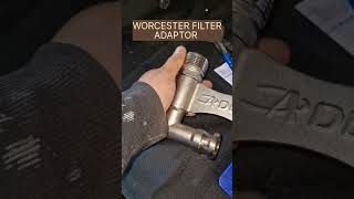 Adey Magnacleanse in tight space Worcester filter [upl. by Alimaj]