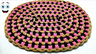 Super beautiful doormat idea doormat making at home paydan banane ka tarika [upl. by Anyl]