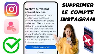 Comment supprimer un compte Instagram 2024  Supprimer définitivement un compte Instagram [upl. by Nyasuh]