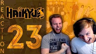 SOS Bros React  Haikyuu Season 1 Episode 23  MATCH POINT HYPE [upl. by Farmelo]