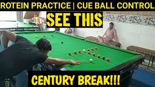 Snooker Practice  Cue Ball Control  Century Break [upl. by Salta177]