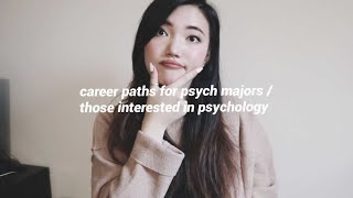 some career paths for psych majors  for those interested in psychology [upl. by Lleira]