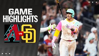 Dbacks vs Padres Game Highlights 7524  MLB Highlights [upl. by Aronoff]