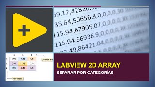 Manejo de LabVIEW Separar array 2D por tipo [upl. by Eissirhc]