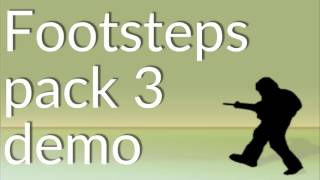 Footsteps Pack 3 sound effects demo [upl. by Nwahsid650]