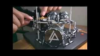 Rob Bourdons Linkin Park drum set paper model [upl. by Studdard307]