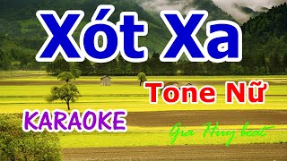 Xót Xa  Karaoke  Tone Nữ  Nhạc Sống  gia huy beat  karaoke Xót Xa [upl. by Iatnahs168]