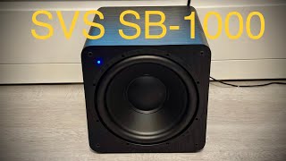 SVS SB1000 powered subwoofer bass Test [upl. by Elohcan]